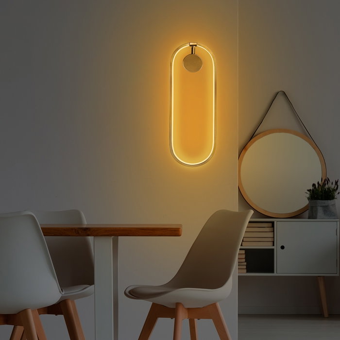 Opviq Can - 13557 Aplique de pared metálico dorado Opviq Can - 13557 Aplique de pared metálico dorado